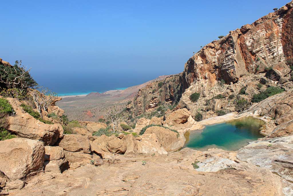 Natural pool, Homhil Protected Area, Socotra Island, Yemen
